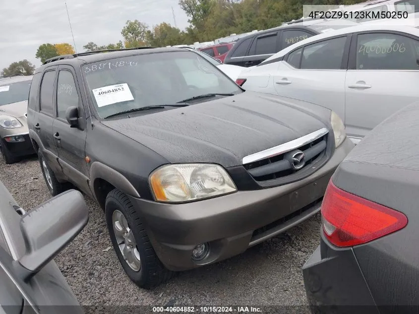 2003 Mazda Tribute Es V6 VIN: 4F2CZ96123KM50250 Lot: 40604852