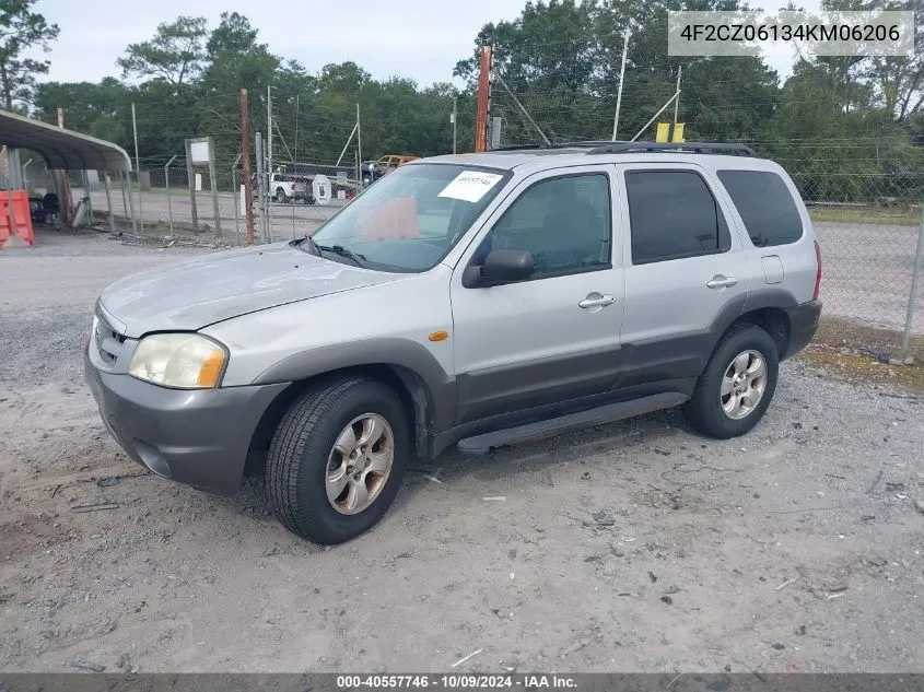 4F2CZ06134KM06206 2004 Mazda Tribute Es V6