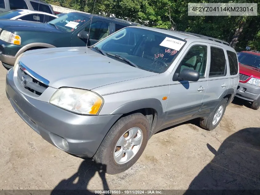 4F2YZ04114KM23014 2004 Mazda Tribute Lx V6