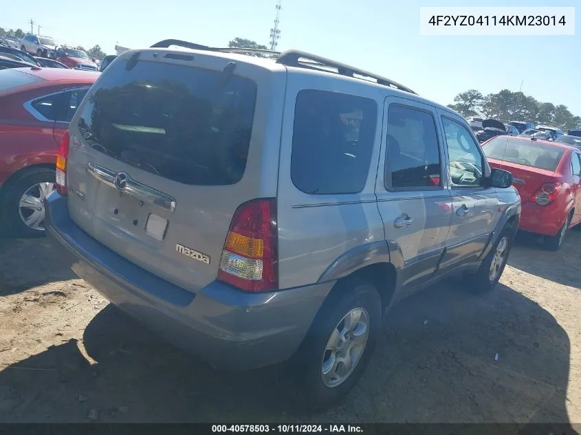 2004 Mazda Tribute Lx V6 VIN: 4F2YZ04114KM23014 Lot: 40578503