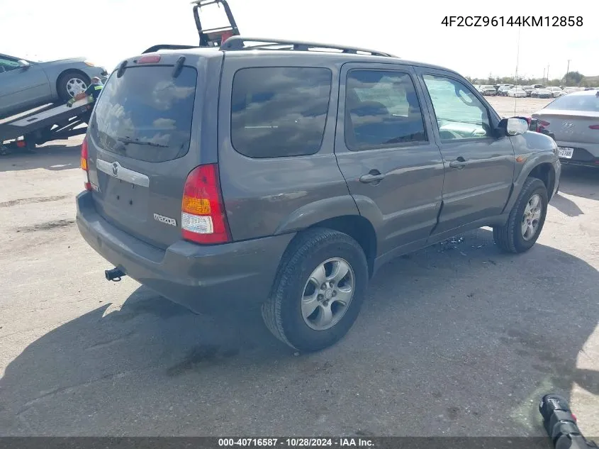 2004 Mazda Tribute Es V6 VIN: 4F2CZ96144KM12858 Lot: 40716587