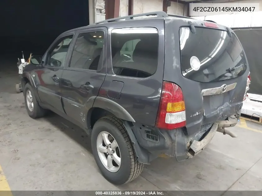 4F2CZ06145KM34047 2005 Mazda Tribute S