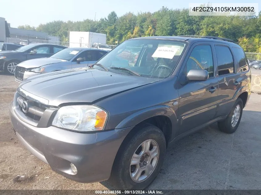 2005 Mazda Tribute S VIN: 4F2CZ94105KM30052 Lot: 40348356