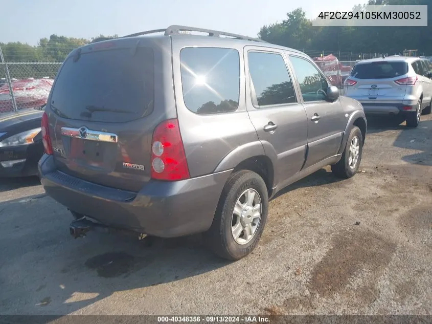 2005 Mazda Tribute S VIN: 4F2CZ94105KM30052 Lot: 40348356