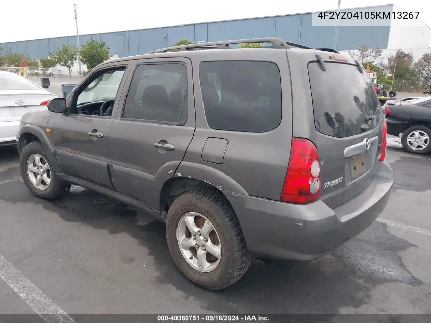 4F2YZ04105KM13267 2005 Mazda Tribute S