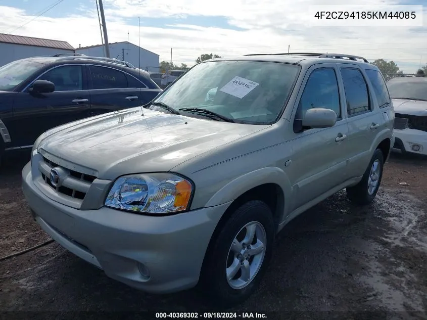 2005 Mazda Tribute S VIN: 4F2CZ94185KM44085 Lot: 40369302