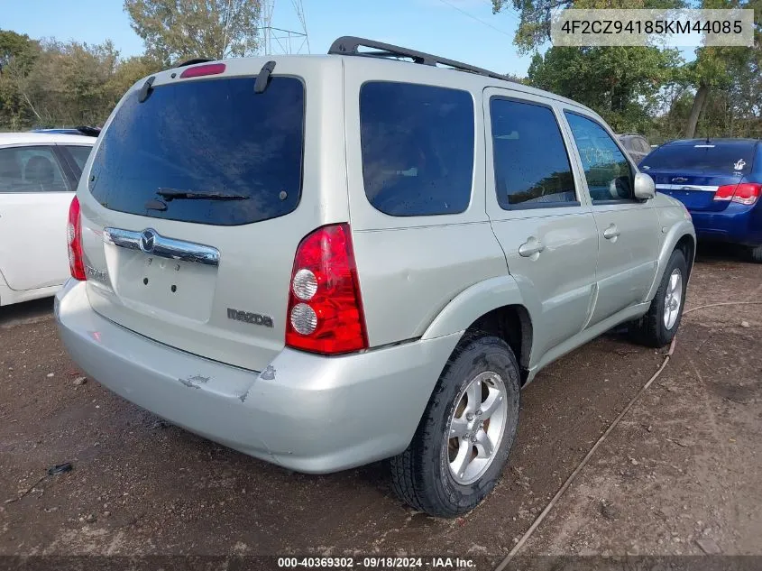 2005 Mazda Tribute S VIN: 4F2CZ94185KM44085 Lot: 40369302