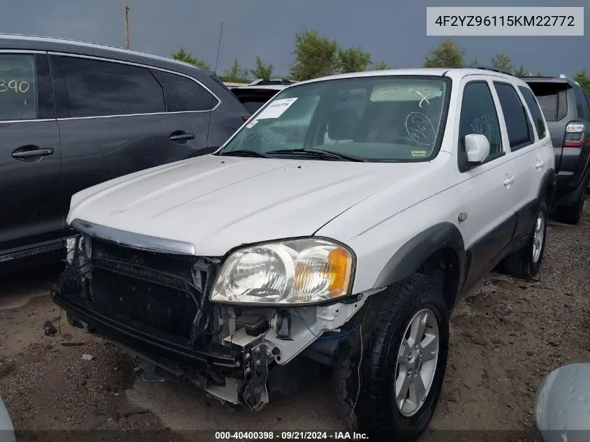 4F2YZ96115KM22772 2005 Mazda Tribute S