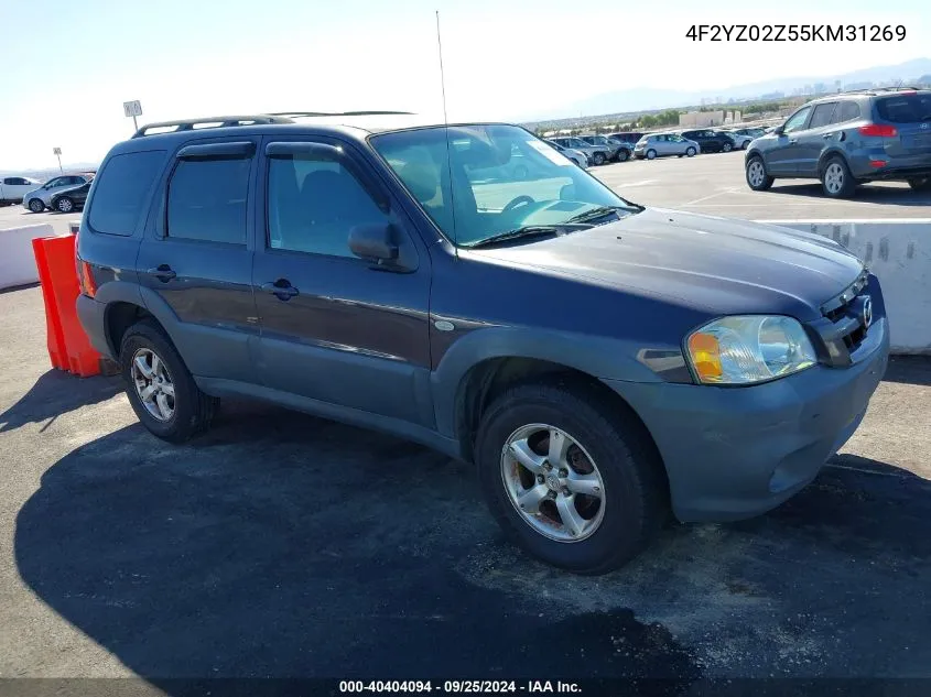 2005 Mazda Tribute I VIN: 4F2YZ02Z55KM31269 Lot: 40404094