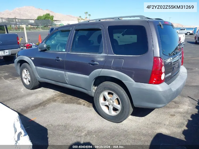 2005 Mazda Tribute I VIN: 4F2YZ02Z55KM31269 Lot: 40404094