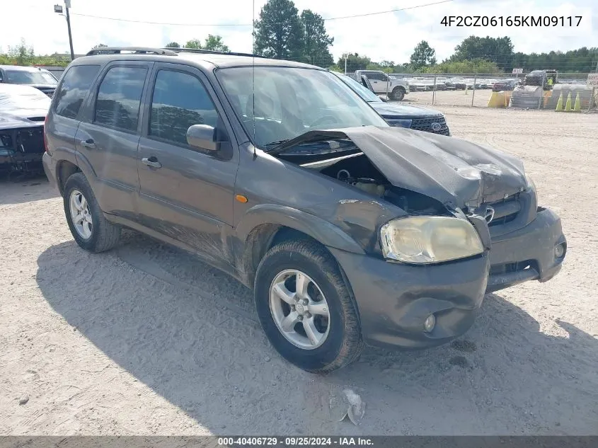 2005 Mazda Tribute S VIN: 4F2CZ06165KM09117 Lot: 40406729