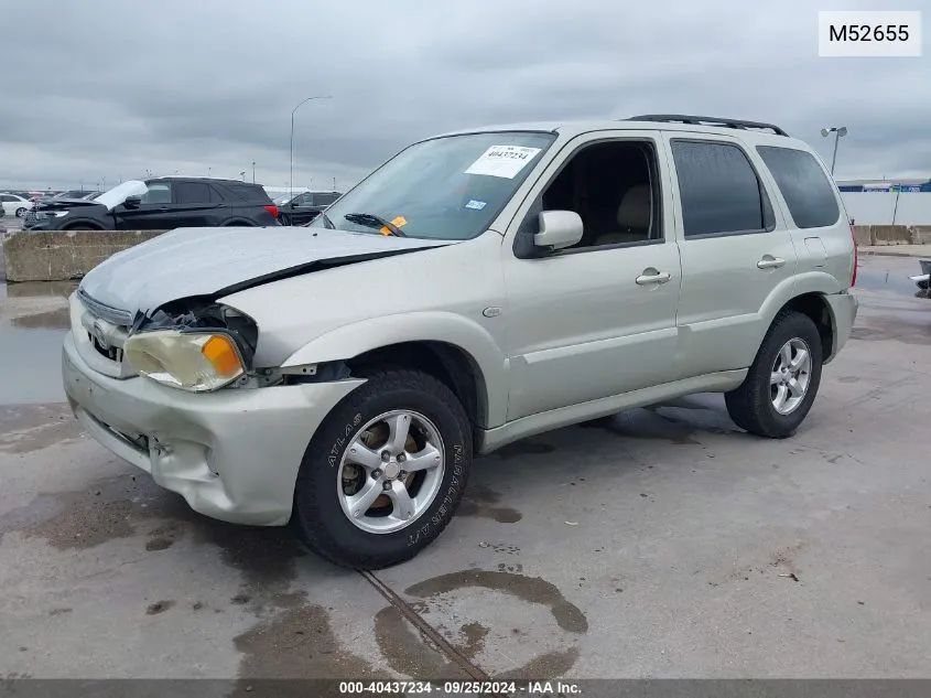 2005 Mazda Tribute S VIN: M52655 Lot: 40437234