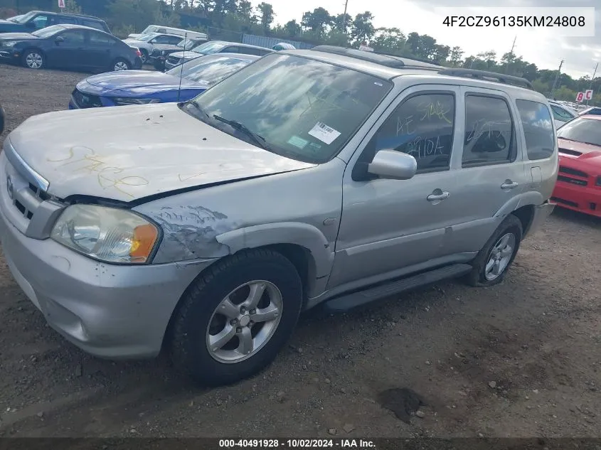 2005 Mazda Tribute S VIN: 4F2CZ96135KM24808 Lot: 40491928