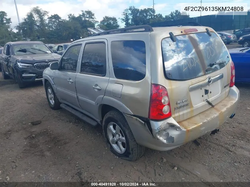 2005 Mazda Tribute S VIN: 4F2CZ96135KM24808 Lot: 40491928