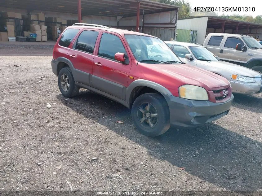 4F2YZ04135KM01310 2005 Mazda Tribute S