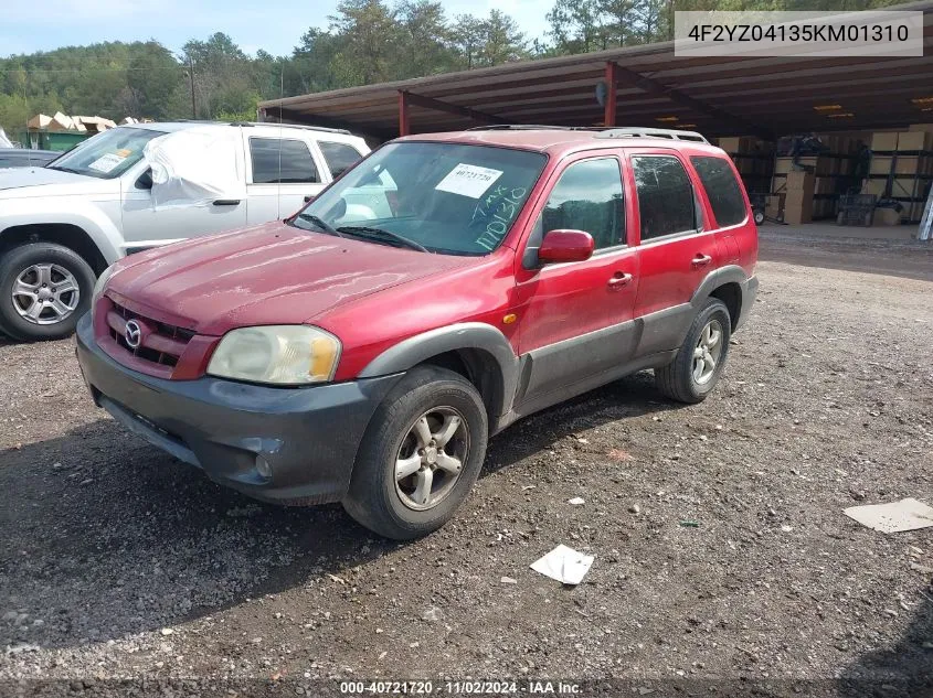 4F2YZ04135KM01310 2005 Mazda Tribute S