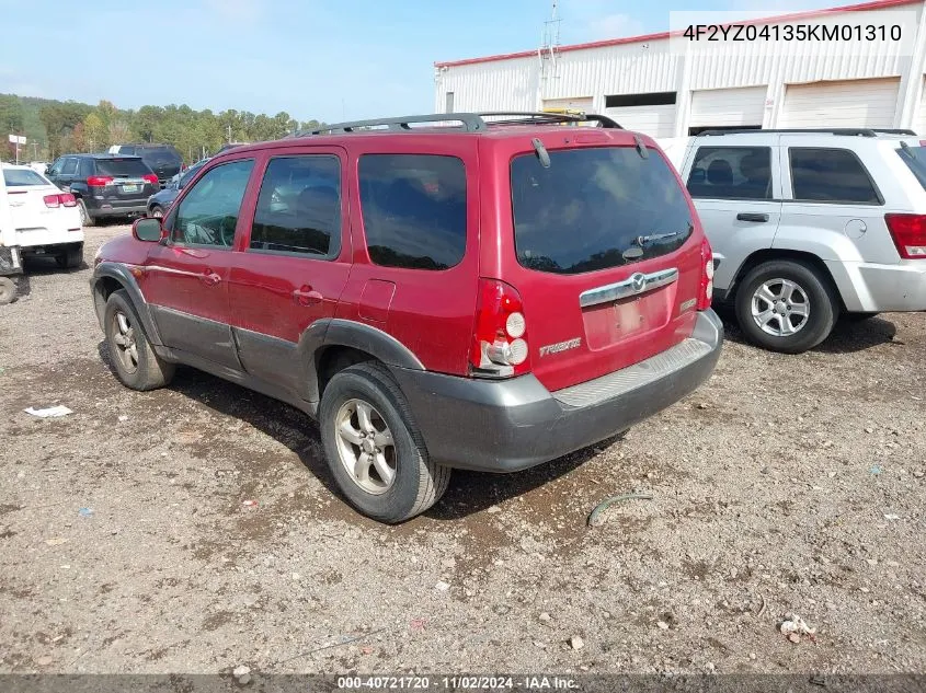 4F2YZ04135KM01310 2005 Mazda Tribute S