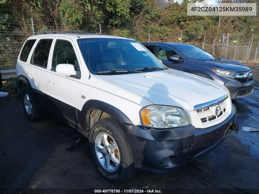 2005 Mazda Tribute S VIN: 4F2CZ04125KM35989 Lot: 40778795