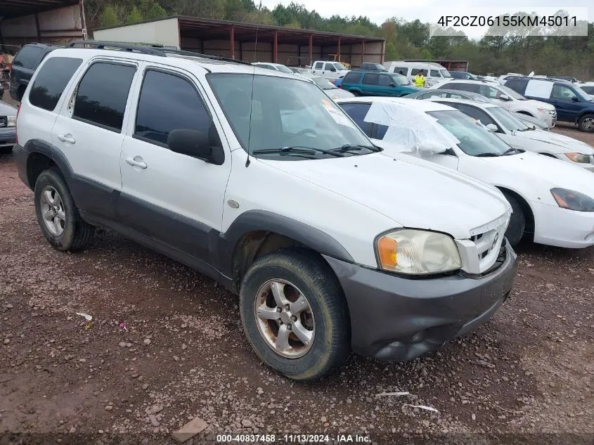 2005 Mazda Tribute S VIN: 4F2CZ06155KM45011 Lot: 40837458