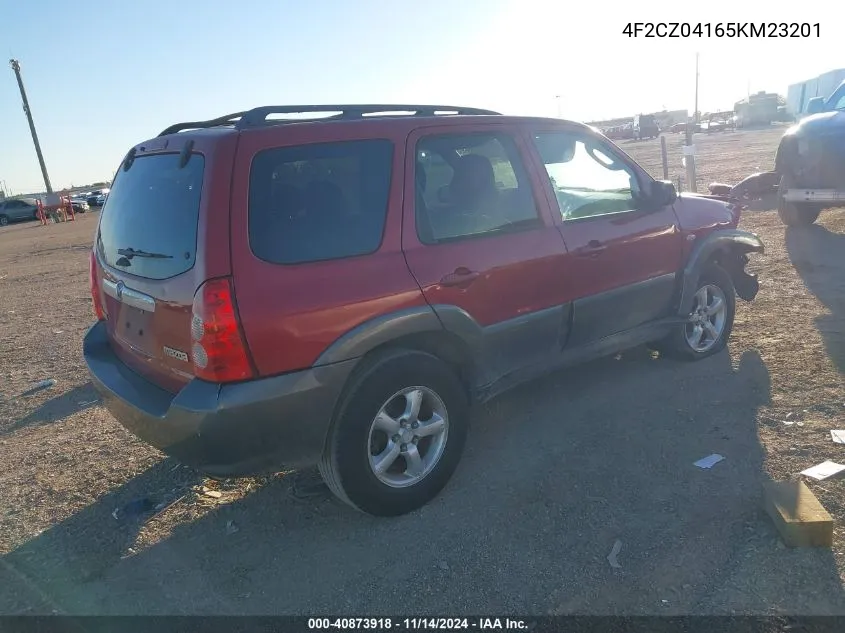 2005 Mazda Tribute S VIN: 4F2CZ04165KM23201 Lot: 40873918