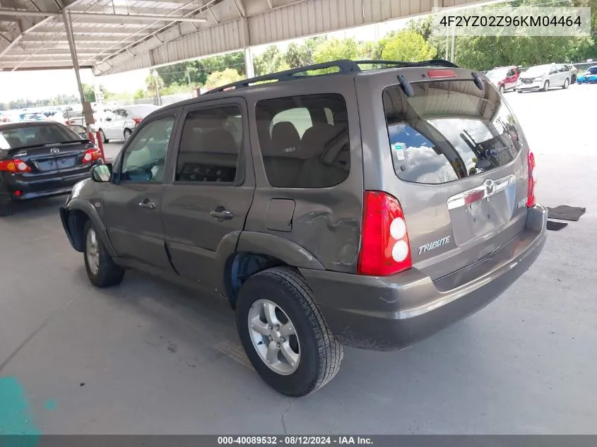 2006 Mazda Tribute I VIN: 4F2YZ02Z96KM04464 Lot: 40089532