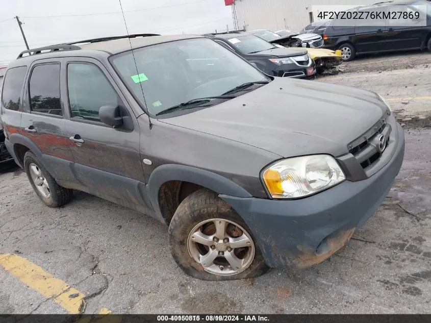 2006 Mazda Tribute I VIN: 4F2YZ02Z76KM27869 Lot: 40150815