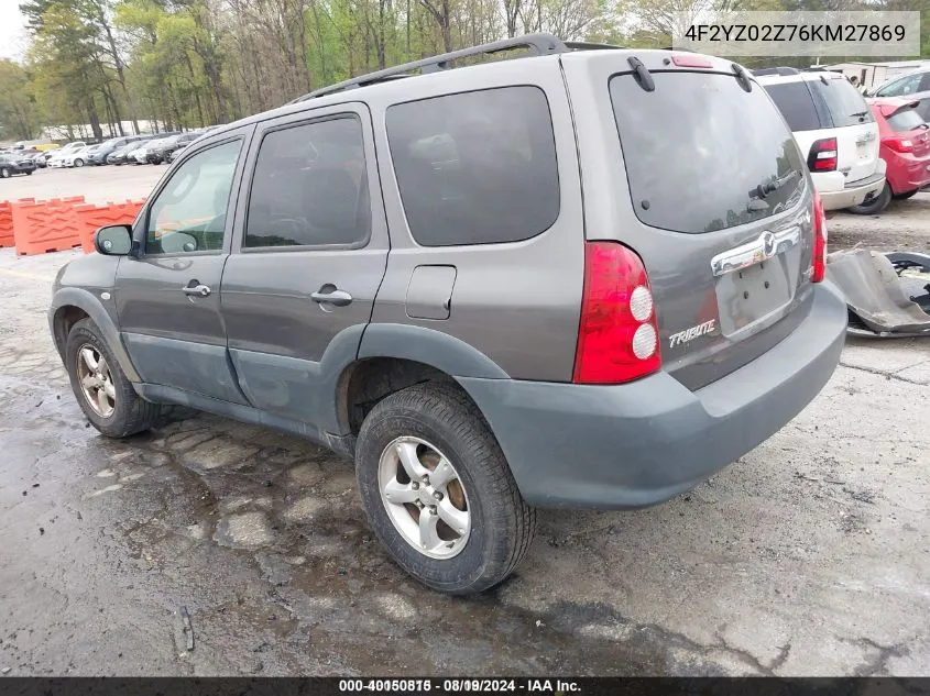 2006 Mazda Tribute I VIN: 4F2YZ02Z76KM27869 Lot: 40150815