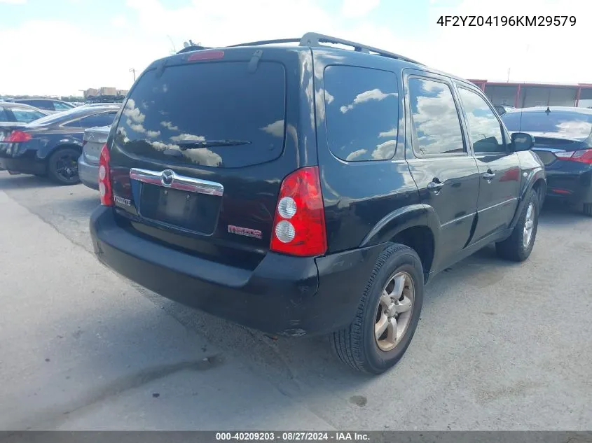 4F2YZ04196KM29579 2006 Mazda Tribute S