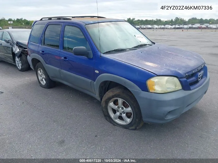 2006 Mazda Tribute I VIN: 4F2YZ02Z46KM07336 Lot: 40517220