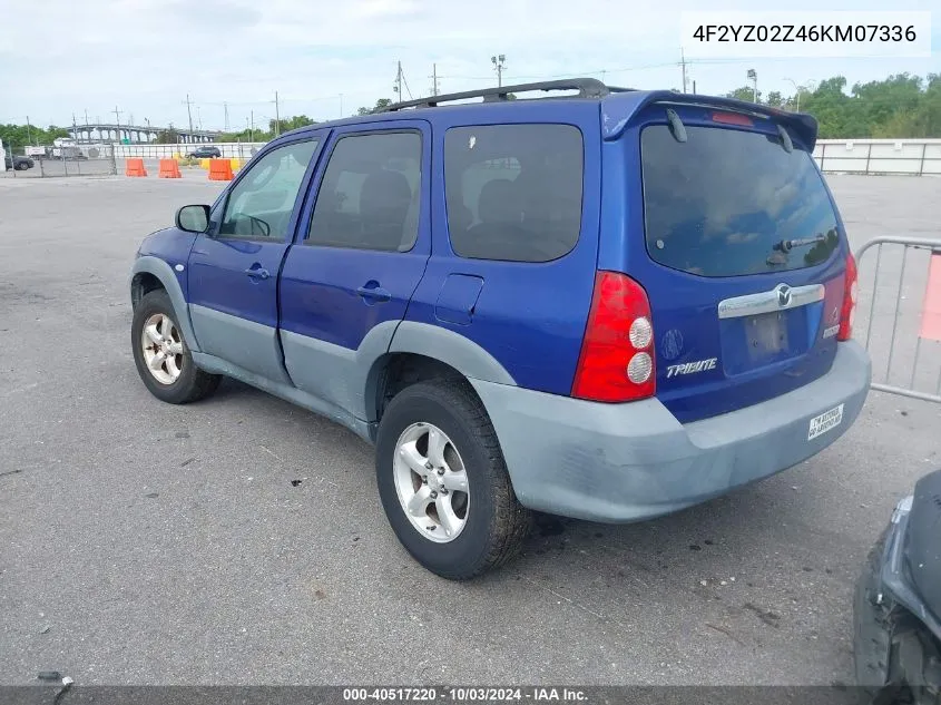 2006 Mazda Tribute I VIN: 4F2YZ02Z46KM07336 Lot: 40517220