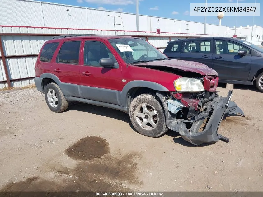 2006 Mazda Tribute I VIN: 4F2YZ02ZX6KM34847 Lot: 40530508