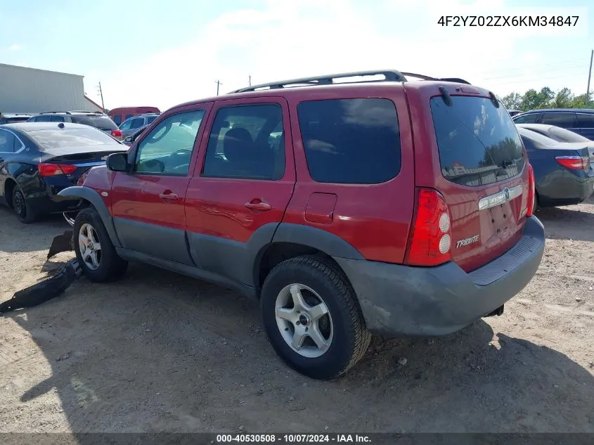 2006 Mazda Tribute I VIN: 4F2YZ02ZX6KM34847 Lot: 40530508