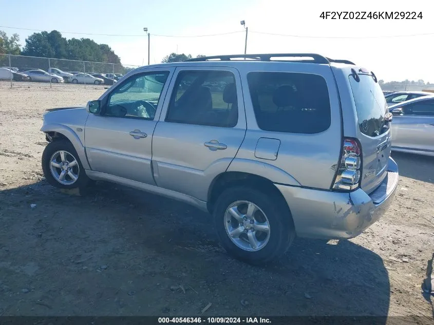 2006 Mazda Tribute I VIN: 4F2YZ02Z46KM29224 Lot: 40546346