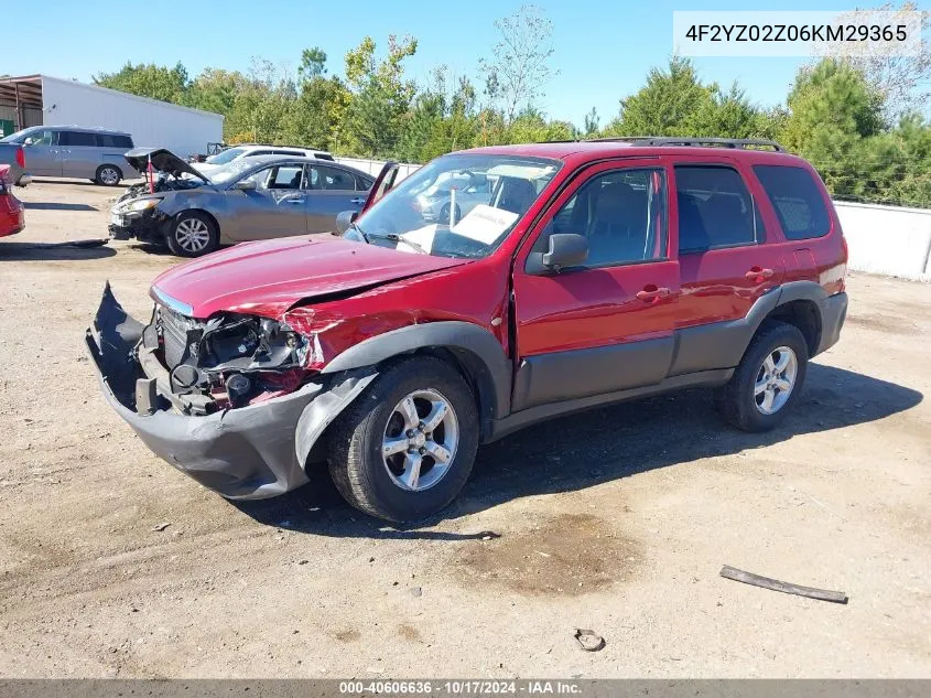 2006 Mazda Tribute I VIN: 4F2YZ02Z06KM29365 Lot: 40606636