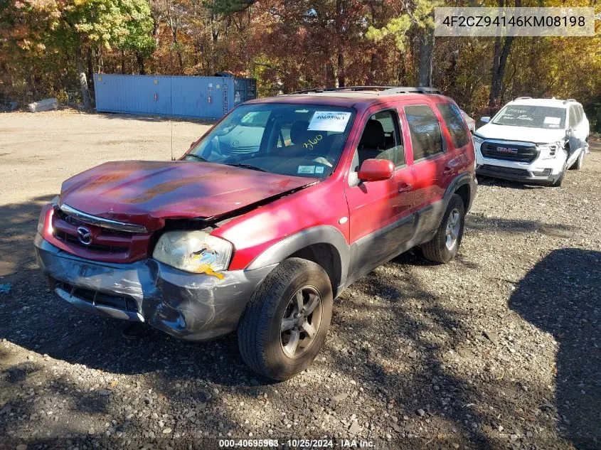 2006 Mazda Tribute S VIN: 4F2CZ94146KM08198 Lot: 40695963