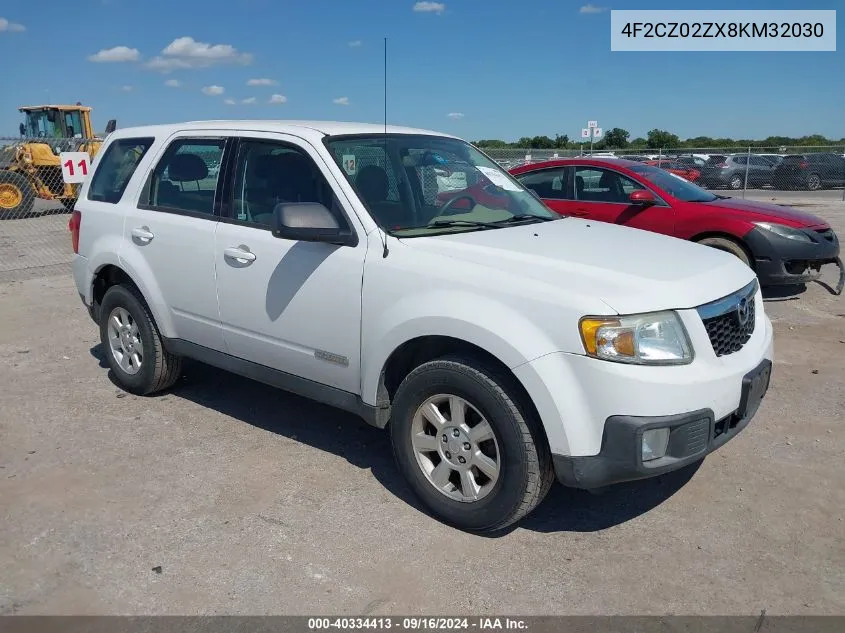 2008 Mazda Tribute I Sport VIN: 4F2CZ02ZX8KM32030 Lot: 40334413