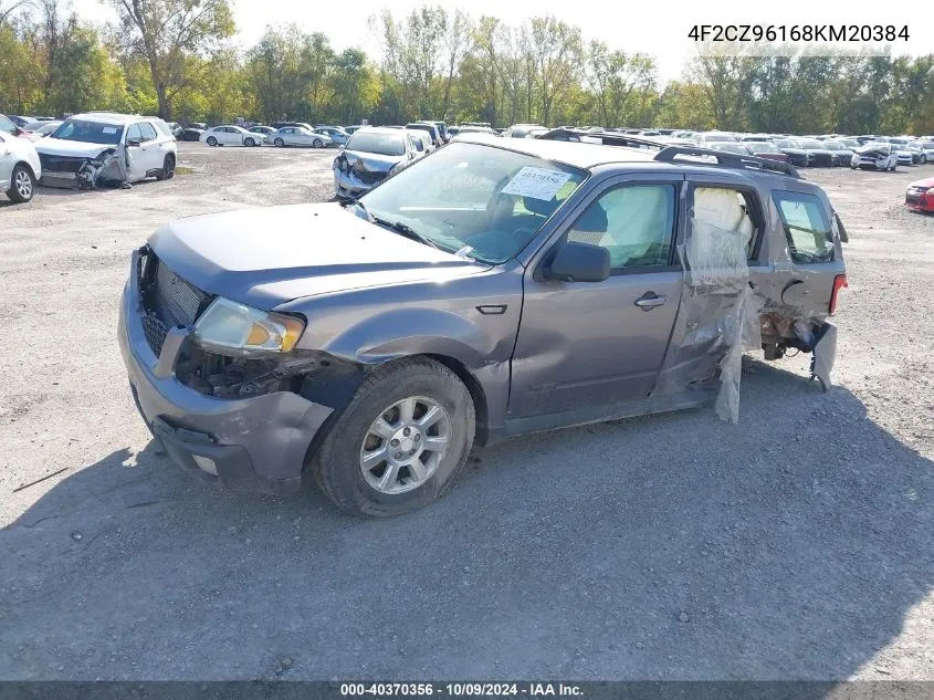 2008 Mazda Tribute VIN: 4F2CZ96168KM20384 Lot: 40370356