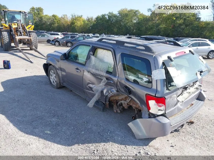 2008 Mazda Tribute VIN: 4F2CZ96168KM20384 Lot: 40370356