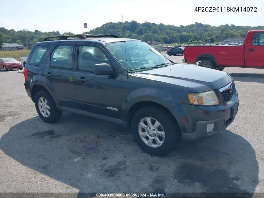 2008 Mazda Tribute S Sport VIN: 4F2CZ96118KM14072 Lot: 40390060