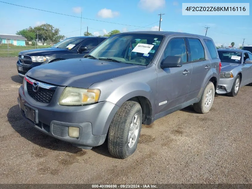 2008 Mazda Tribute I Sport VIN: 4F2CZ02Z68KM16116 Lot: 40396698