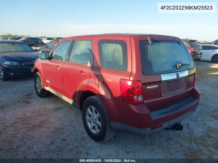 2008 Mazda Tribute I VIN: 4F2CZ02Z98KM25523 Lot: 40500430