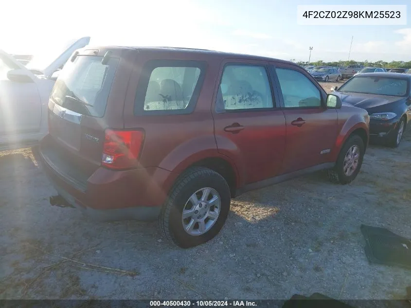 2008 Mazda Tribute I VIN: 4F2CZ02Z98KM25523 Lot: 40500430