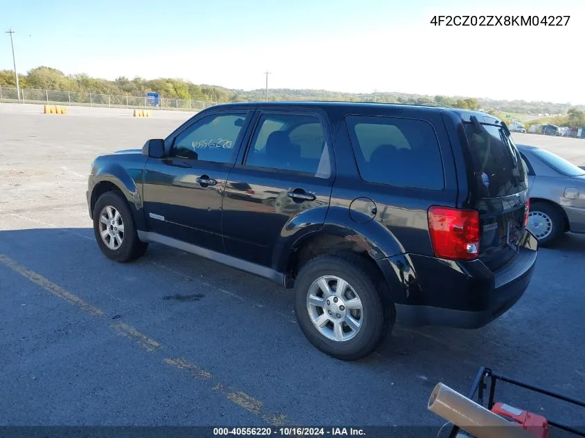 2008 Mazda Tribute I Sport VIN: 4F2CZ02ZX8KM04227 Lot: 40556220