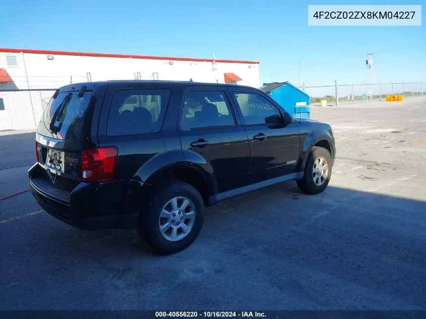 2008 Mazda Tribute I Sport VIN: 4F2CZ02ZX8KM04227 Lot: 40556220