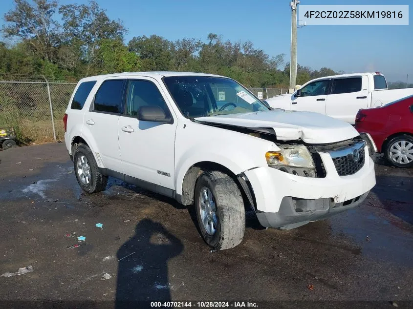 4F2CZ02Z58KM19816 2008 Mazda Tribute I Sport