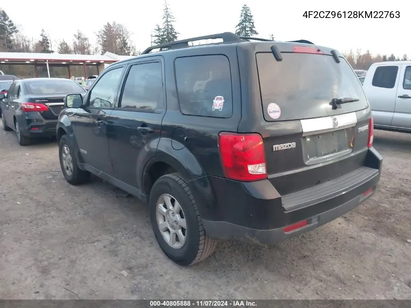 2008 Mazda Tribute S Touring VIN: 4F2CZ96128KM22763 Lot: 40805888