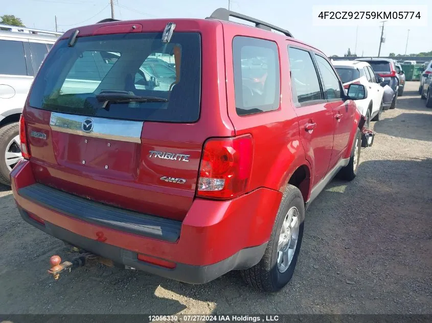 4F2CZ92759KM05774 2009 Mazda Tribute I