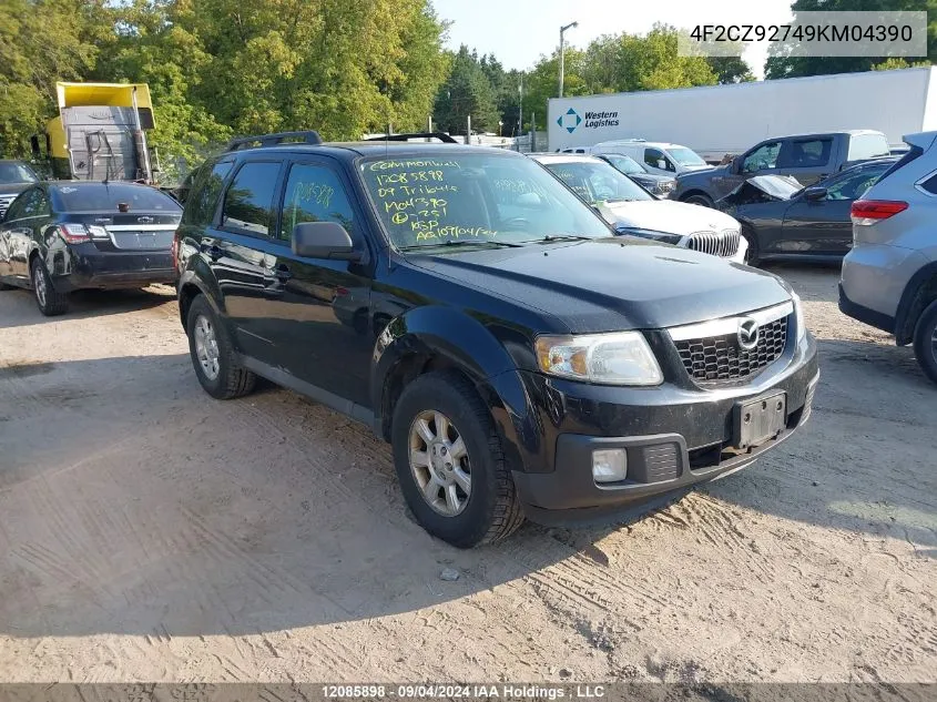 2009 Mazda Tribute VIN: 4F2CZ92749KM04390 Lot: 12085898