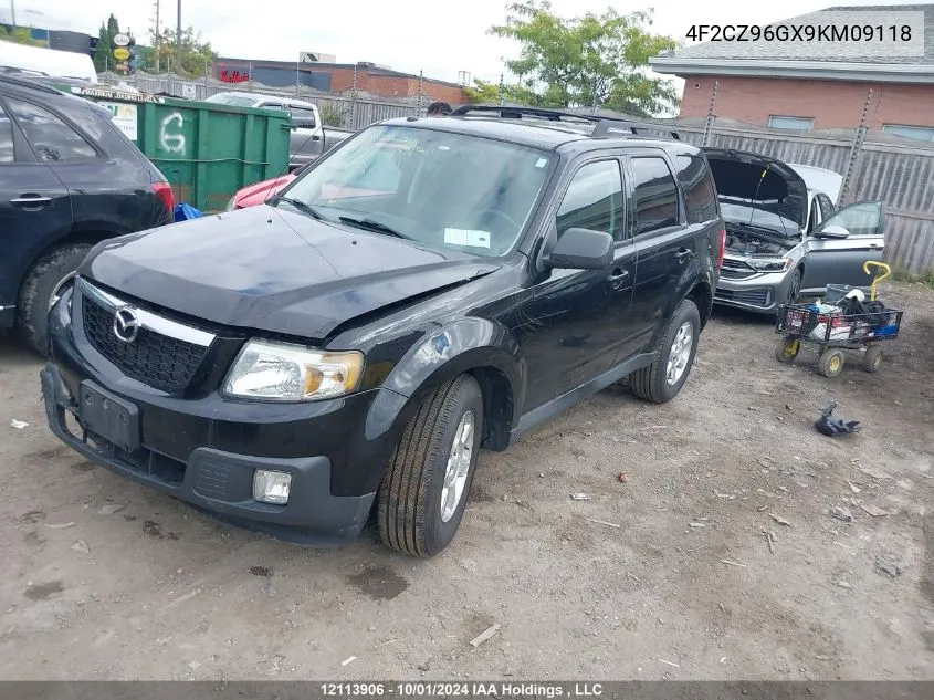 4F2CZ96GX9KM09118 2009 Mazda Tribute