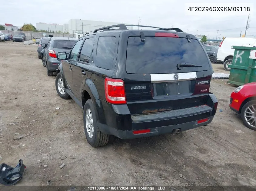 4F2CZ96GX9KM09118 2009 Mazda Tribute